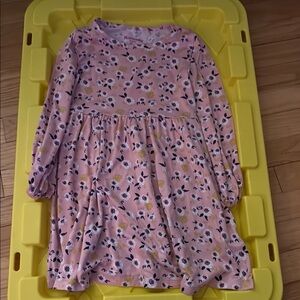 Kids Pink Floral Dress